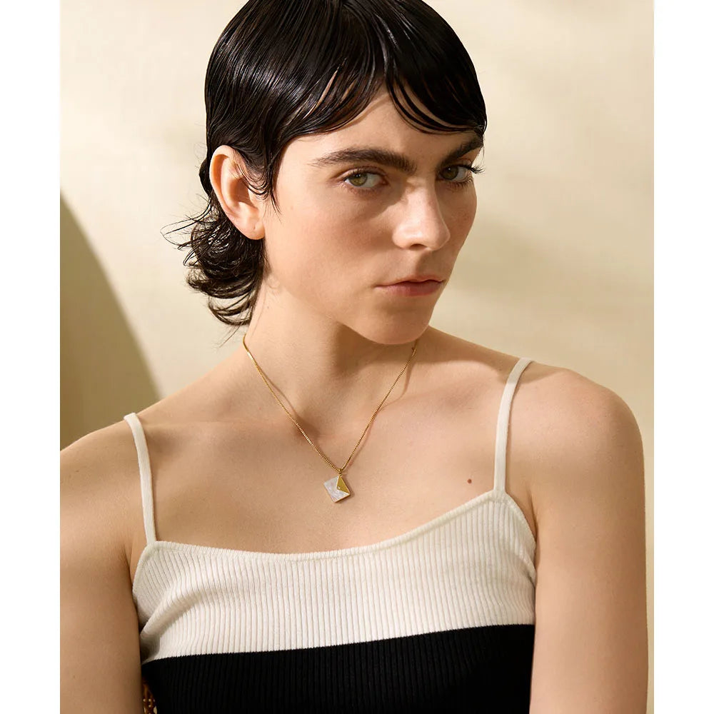 Golden Message Necklace