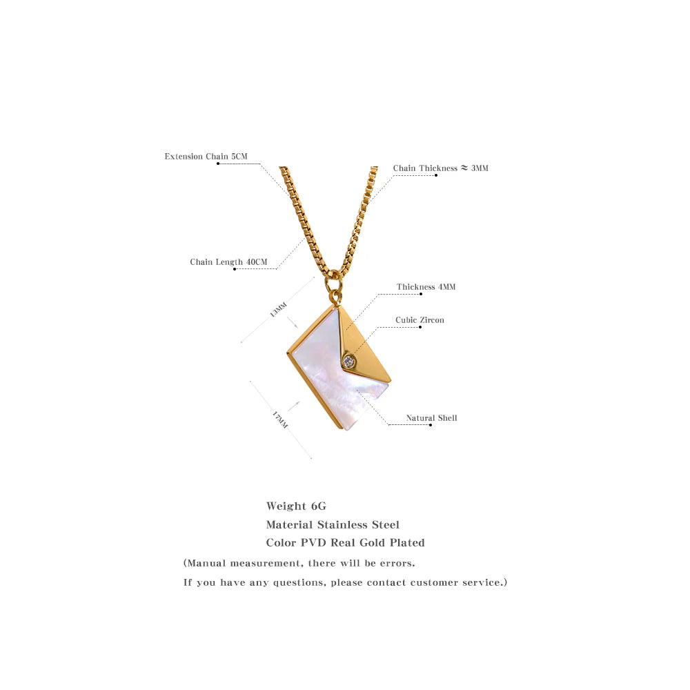 Golden Message Necklace