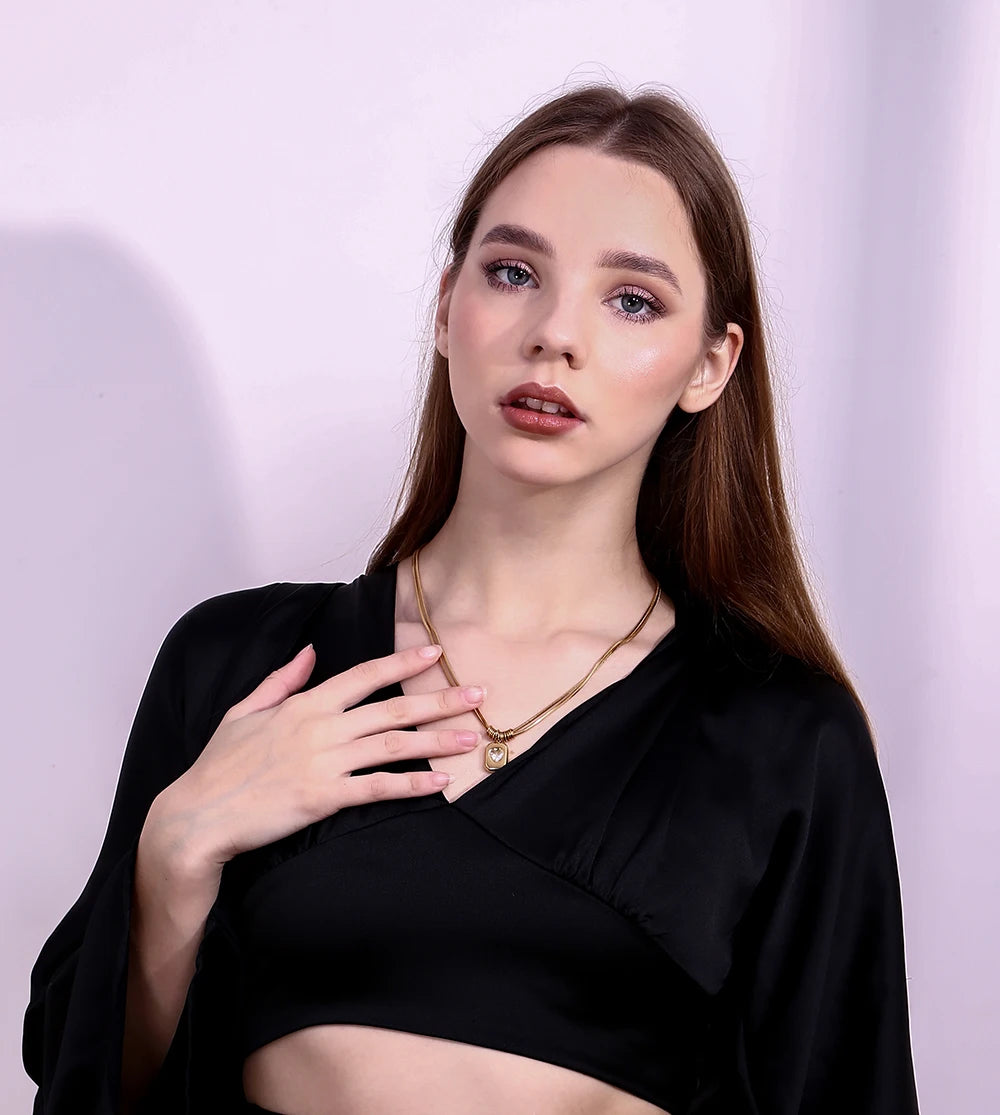 Heart Double Layer Necklace