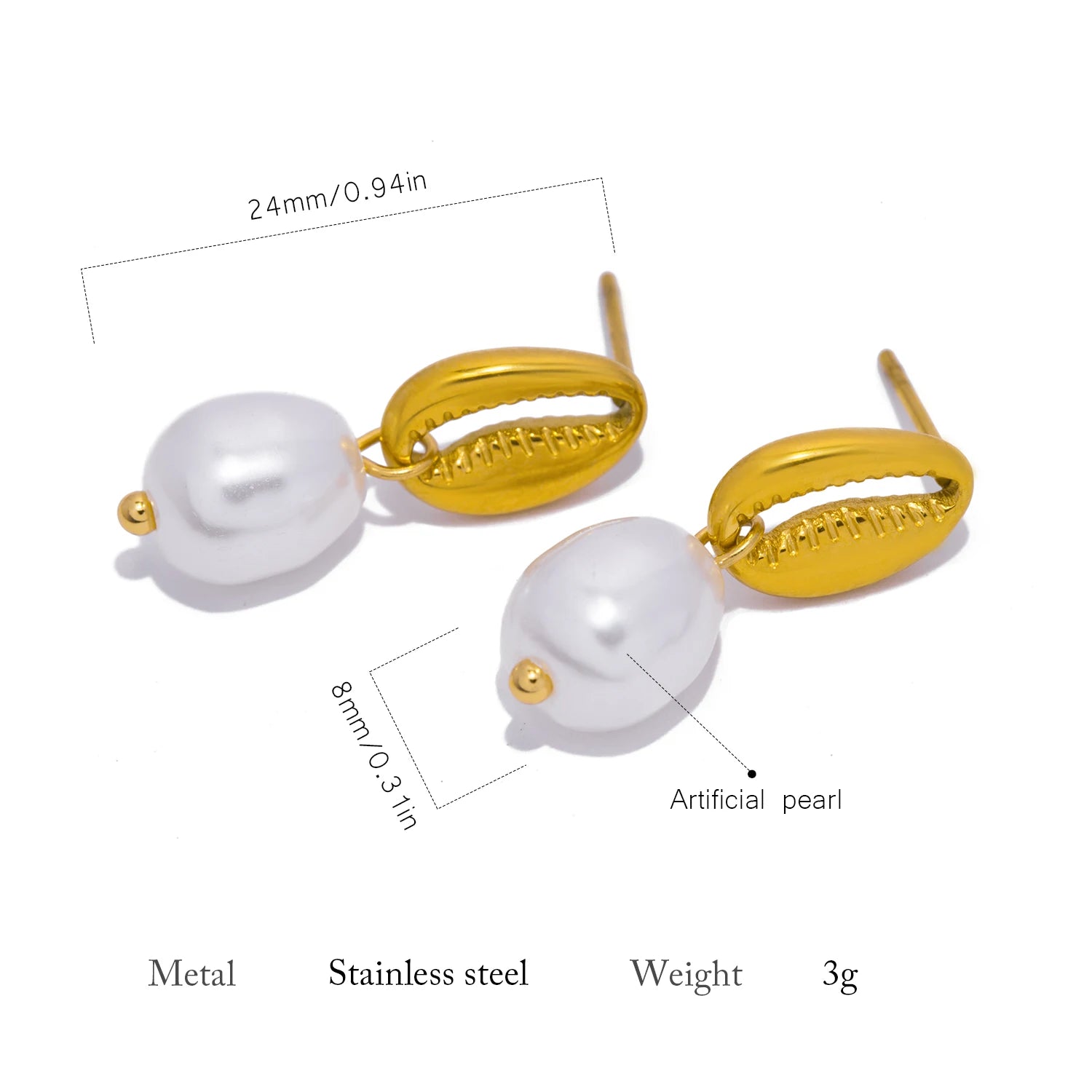 Zenya Shell Earrings