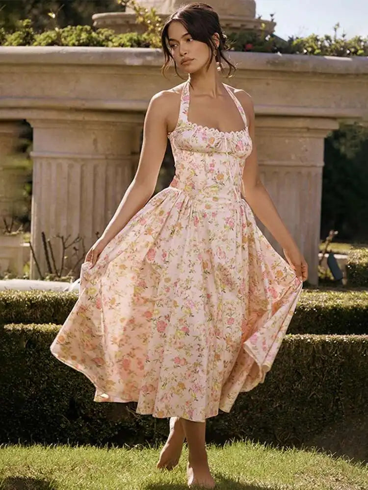 Positano Halter Dress