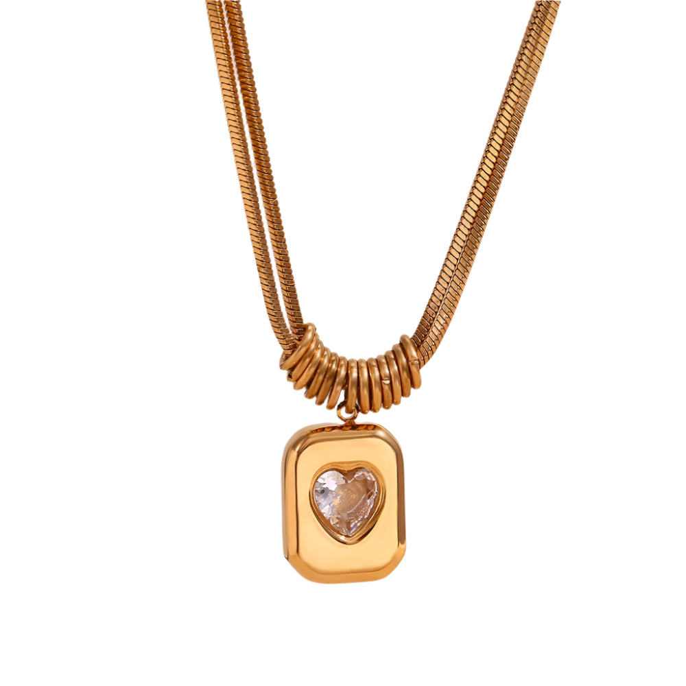 Heart Double Layer Necklace
