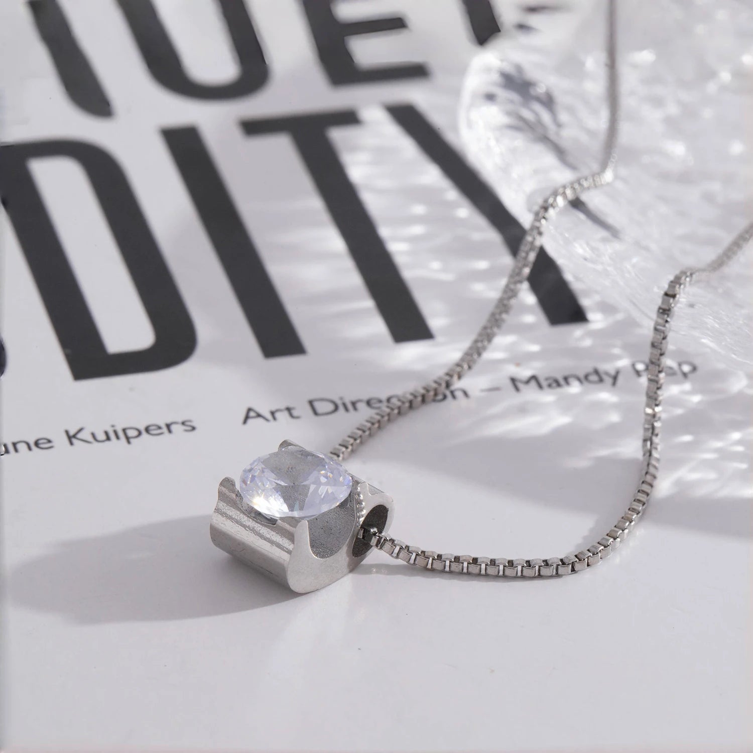 Box Gemstone Necklace