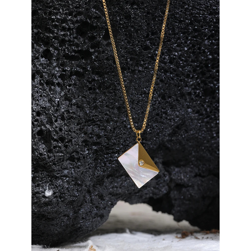 Golden Message Necklace