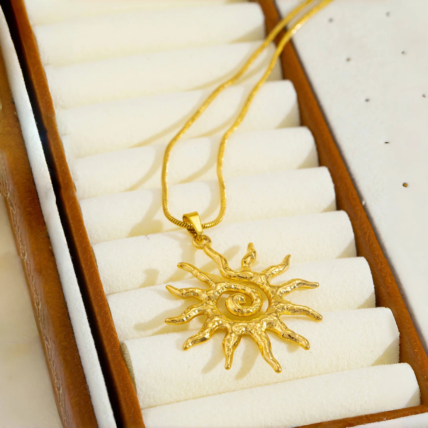 Spiral Sun Necklace