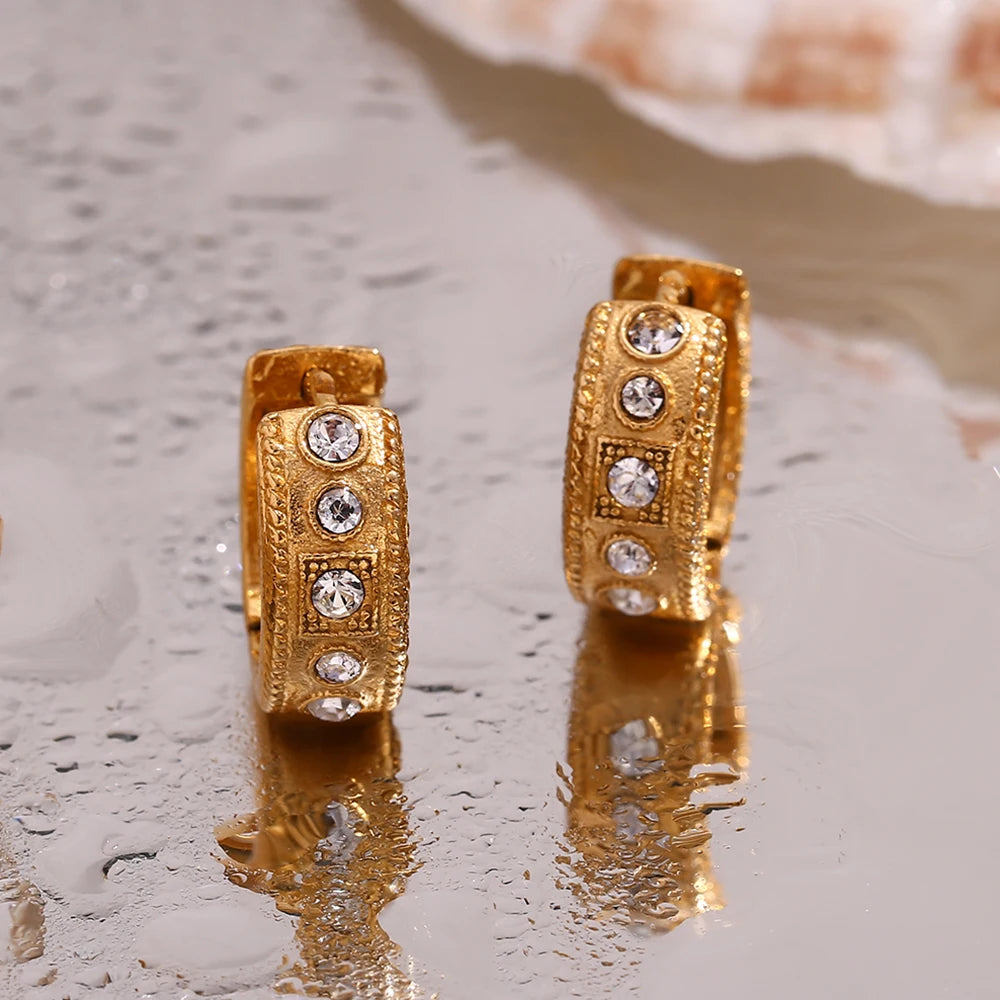 twist lace earrings