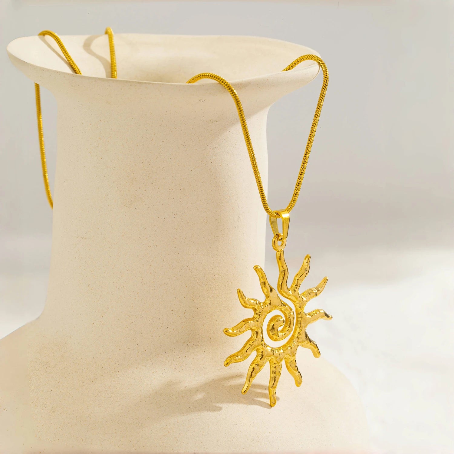Spiral Sun Necklace