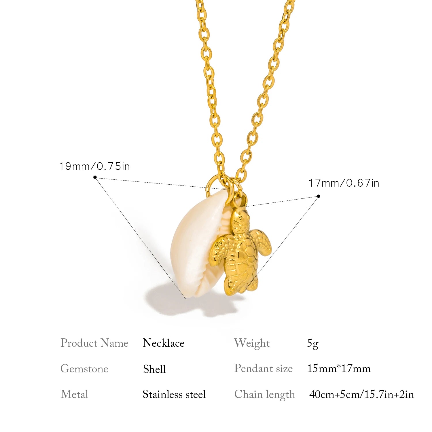 Turtle Starfish Necklace