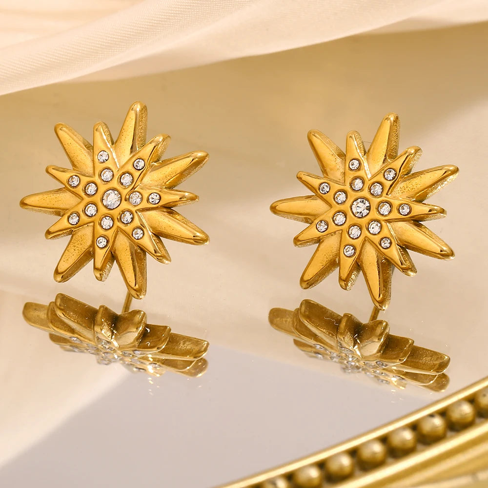 Star Zircon Stud Earrings