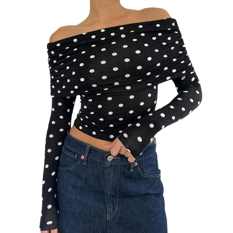 Gamine Dot Top