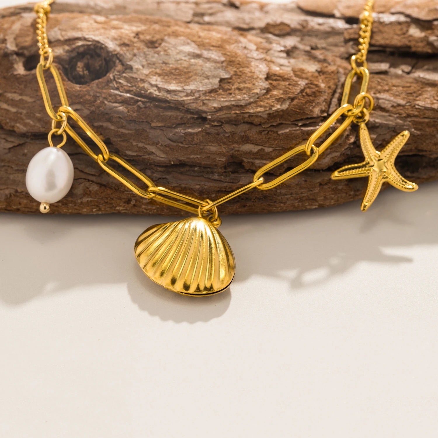 Starfish Pearl Necklace