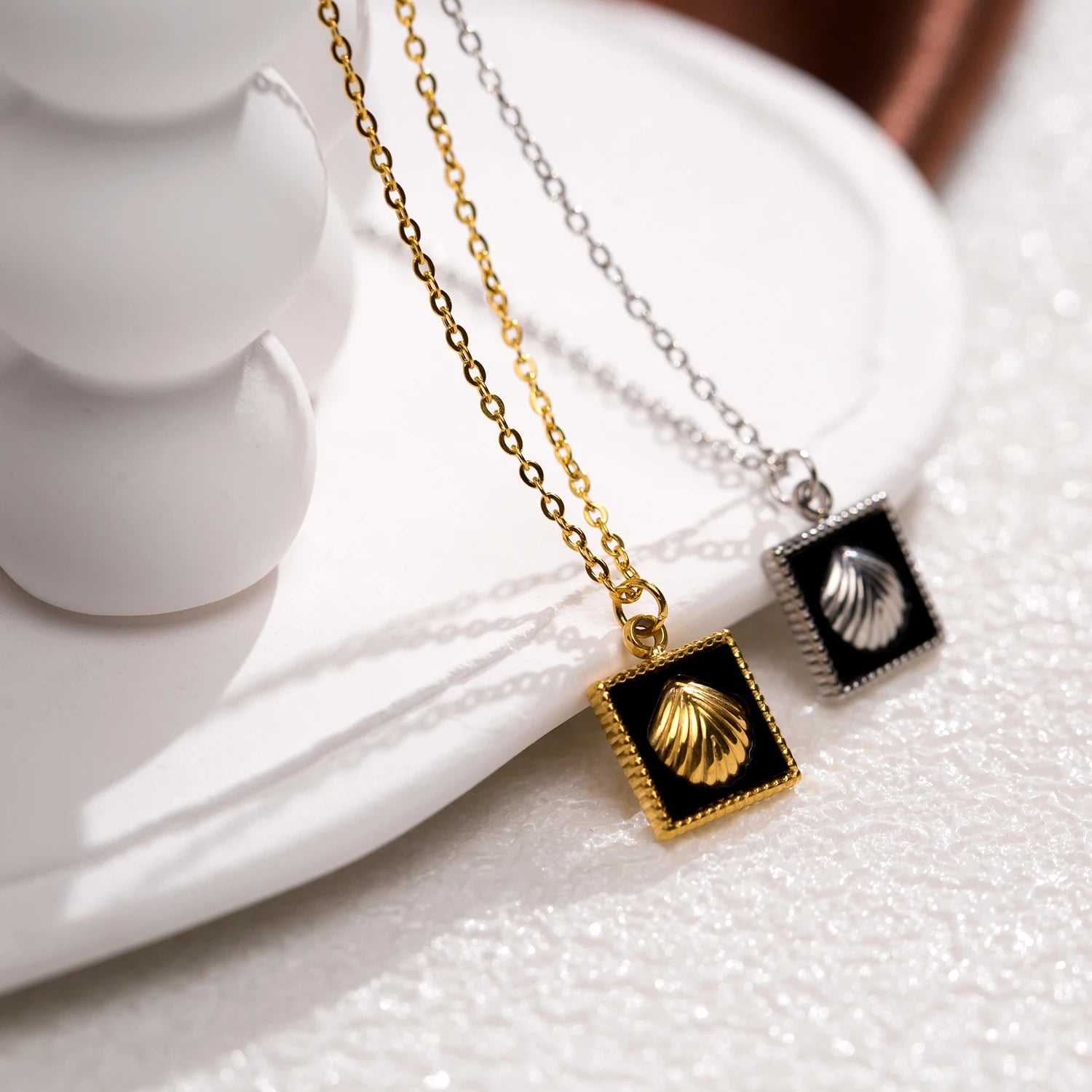 Square Inlay Necklace