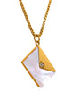 Golden Message Necklace