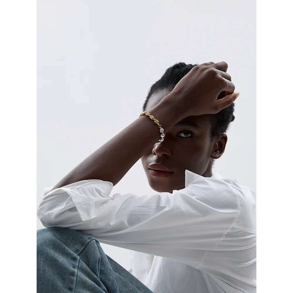 Pearl Grey Beads Bracelet